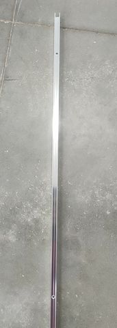Frameless Chrome Wall Channel 2090x20mm
