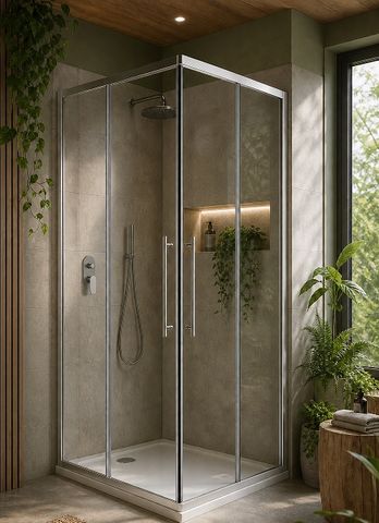 Cascade 900x900 Sliding Screen Set