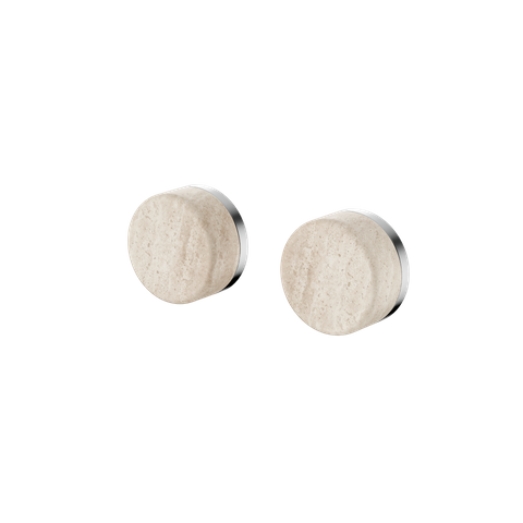 Serenity Wall Top Assembly With Rome Travertine Handle Chrome