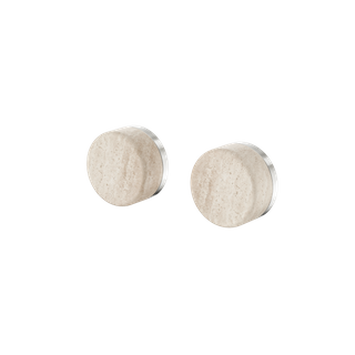 Serenity Wall Top Assembly With Rome Travertine Handle Brushed Nickel