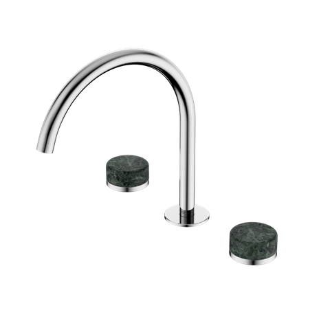 Serenity Bath/Kitchen Set Arc Spout With Verde Alpi Handle Chrome