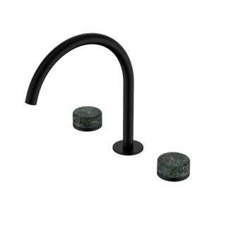 Serenity Bath/Kitchen Set Arc Spout With Verde Alpi Handle Matte Black
