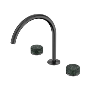 Serenity Bath/Kitchen Set Arc Spout With Verde Alpi Handle Gun Metal