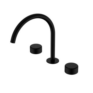 Serenity Bath/Kitchen Set Arc Spout With Metal Handle Matte Black