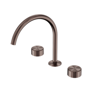 Serenity Bath/Kitchen Set Arc Spout With Metal Handle Brushed Bronze