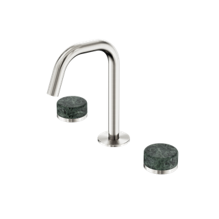 Serenity Basin Set Edge Spout With Verde Alpi Handle Brushed Nickel