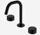 Serenity Basin Set Edge Spout With Marquina Black Handle Matte Black