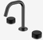 Serenity Basin Set Edge Spout With Marquina Black Handle Gun Metal