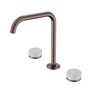 Serenity Bath/Kitchen Set Edge Spout With Carrara Handle Brushed Bronze