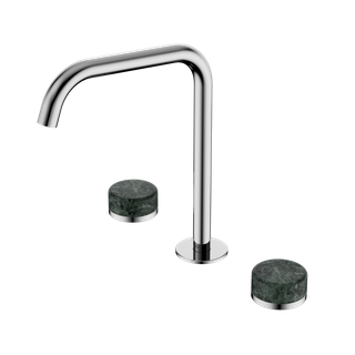 Serenity Bath/Kitchen Set Edge Spout With Verde Alpi Handle Chrome