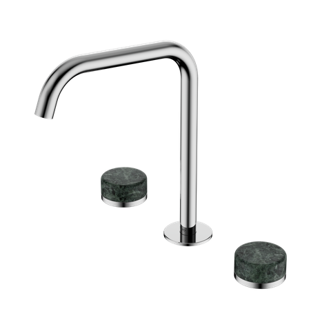 Serenity Bath/Kitchen Set Edge Spout With Verde Alpi Handle Chrome