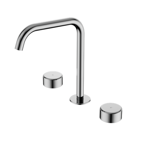 Serenity Bath/Kitchen Set Edge Spout With Metal Handle Chrome