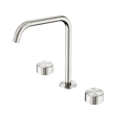 Serenity Bath/Kitchen Set Edge Spout With Metal Handle Brushed Nickel