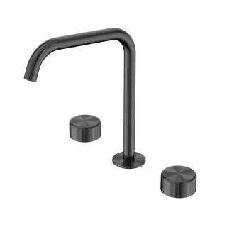 Serenity Bath/Kitchen Set Edge Spout With Metal Handle Gun Metal