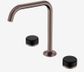 Serenity Bath/Kitchen Set Edge Spout With Marquina Black Handle Brushed Bronze