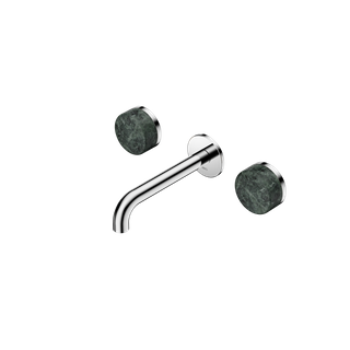 Serenity Wall Basin Set 160mm Spout With Verde Alpi Handle Chrome
