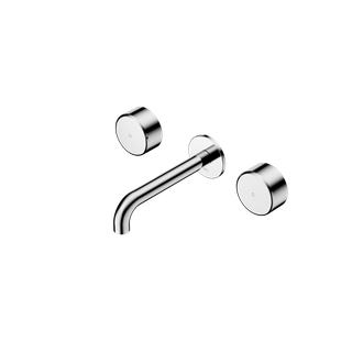 Serenity Wall Basin Set 185mm Spout With Metal Handle Chrome