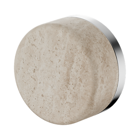 Serenity Progressive Shower Mixer With Rome Travertine Handle Chrome