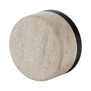 Serenity Progressive Shower Mixer With Rome Travertine Handle Matte Black