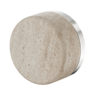 Serenity Progressive Shower Mixer With Rome Travertine Handle Brushed Nickel