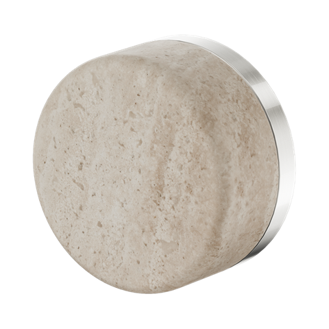Serenity Progressive Shower Mixer With Rome Travertine Handle Brushed Nickel