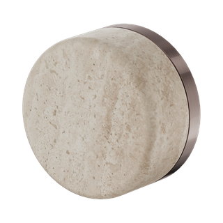 Serenity Progressive Shower Mixer With Rome Travertine Handle Brushed Bronze