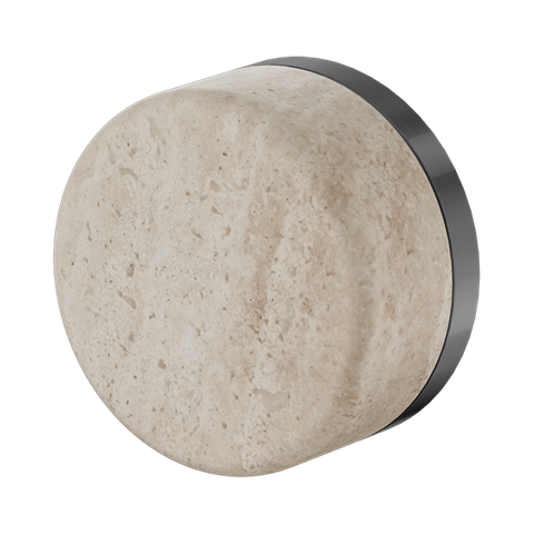 Serenity Progressive Shower Mixer With Rome Travertine Handle Gun Metal