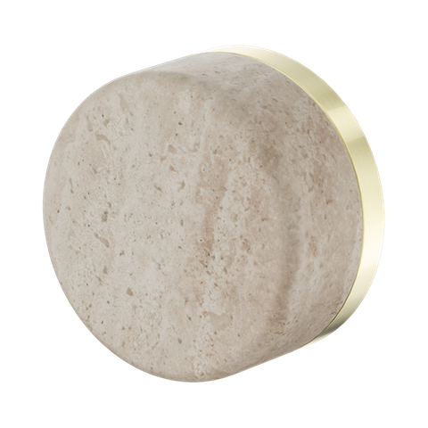 Serenity Progressive Shower Mixer With Rome Travertine Handle Brushed Gold