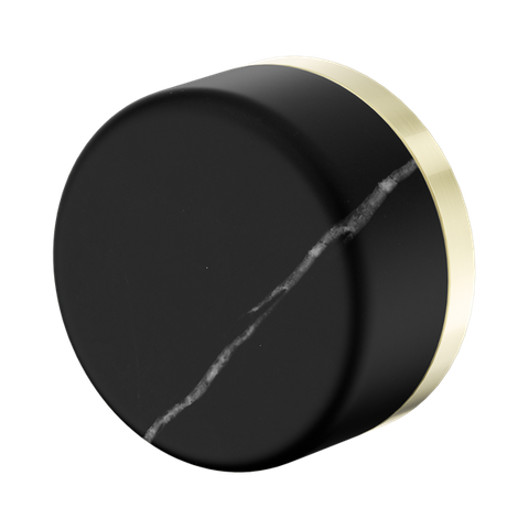 Serenity Progressive Shower Mixer With Marquina Black Handle Brushed Gold