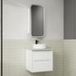 FLAUTO MATTE WHITE 600MM WALL HUNG VANITY