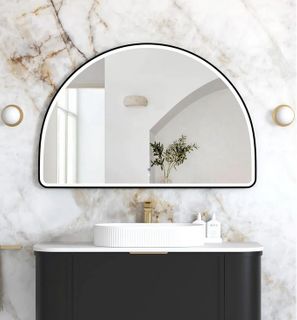 LED Moonlight Archie 800(H)x1200(W) Black Metal Frame Mirror