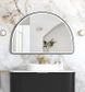 LED Moonlight Archie 800(H)x1200(W) Black Metal Frame Mirror