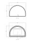 LED Moonlight Archie 800(H)x1200(W) Black Metal Frame Mirror