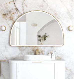 LED Moonlight Archie 800(H)x1200(W) Gold Metal Frame Mirror