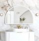 LED Moonlight Archie 800(H)x1200(W) White Metal Frame Mirror