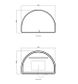 LED Moonlight Archie 1000(H)x1500(W) Black Metal Frame Mirror