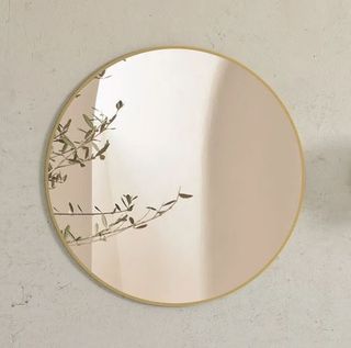 London 700mm Gold Metal Frame Mirror
