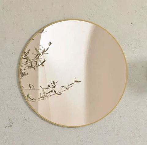 London 700mm Gold Metal Frame Mirror