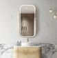 LED Newport 900(H)x450(W) Natural Oak Shaving Cabinet - Premium Edition