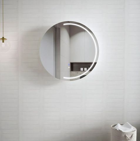 LED London 800mm White Shaving Cabinet - Premium Edition