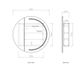 LED London 800mm White Shaving Cabinet - Premium Edition