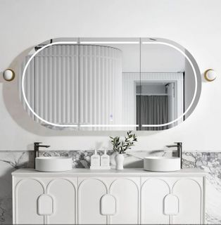 LED Bondi 1800(W)x900(H)White Shaving Cabinet - Premium Edition