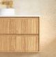 Byron Fluted 1200mm Woodland Oak Wall Hung Vanity