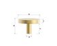 Chloe - 32mm Brushed Brass Handle (Premium Solid Brass Construction)