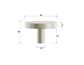 Chloe - 32mm Brushed Nickel Handle (Premium Solid Brass Construction)