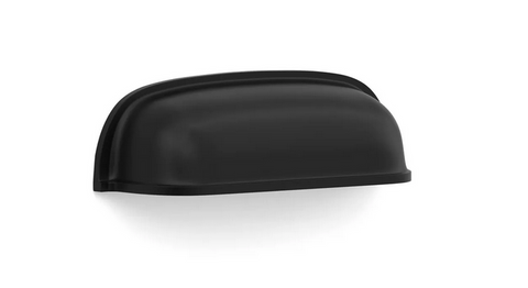 Newport - 90mm Matte Black Handle (Premium Solid Brass Construction)