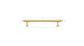 Heirloom - 140mm Brushed Brass Handle (Premium Solid Brass Construction)