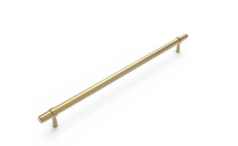 Astor - 370mm Brushed Brass Handle (Premium Solid Brass Construction)
