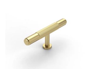 Soho - 80mm Brushed Brass Handle (Premium Solid Brass Construction)