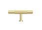 Soho - 80mm Brushed Brass Handle (Premium Solid Brass Construction)